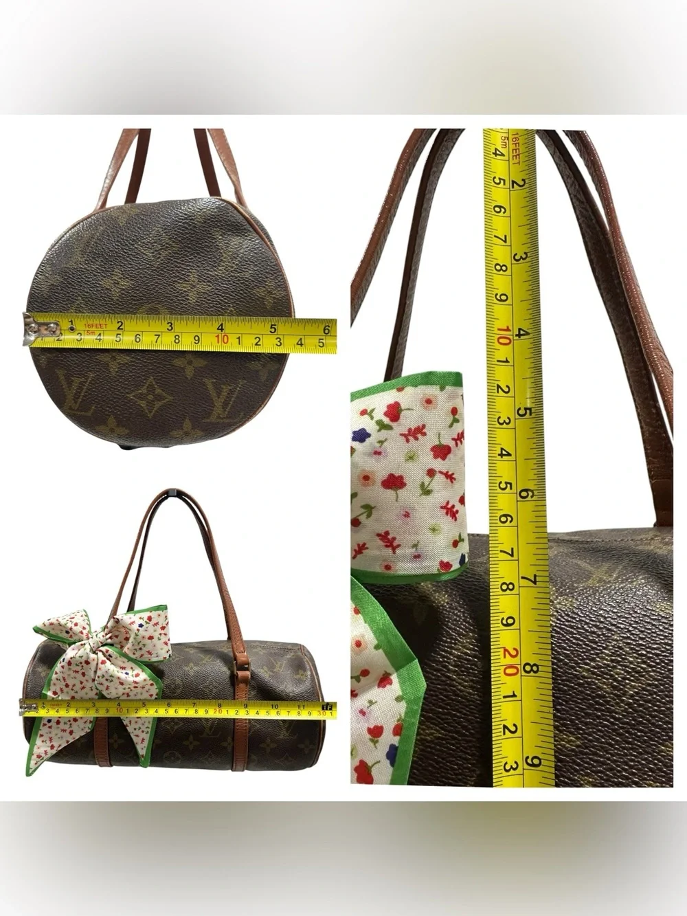 Louis Vuitton Monogram Leather 1982 Vintage Papillon 30 w.Dust Bag